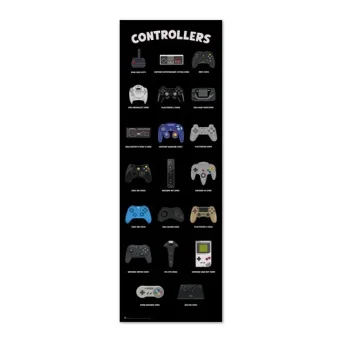 Grupo Erik GAMING - Controllers - Door Poster 53x158 cm