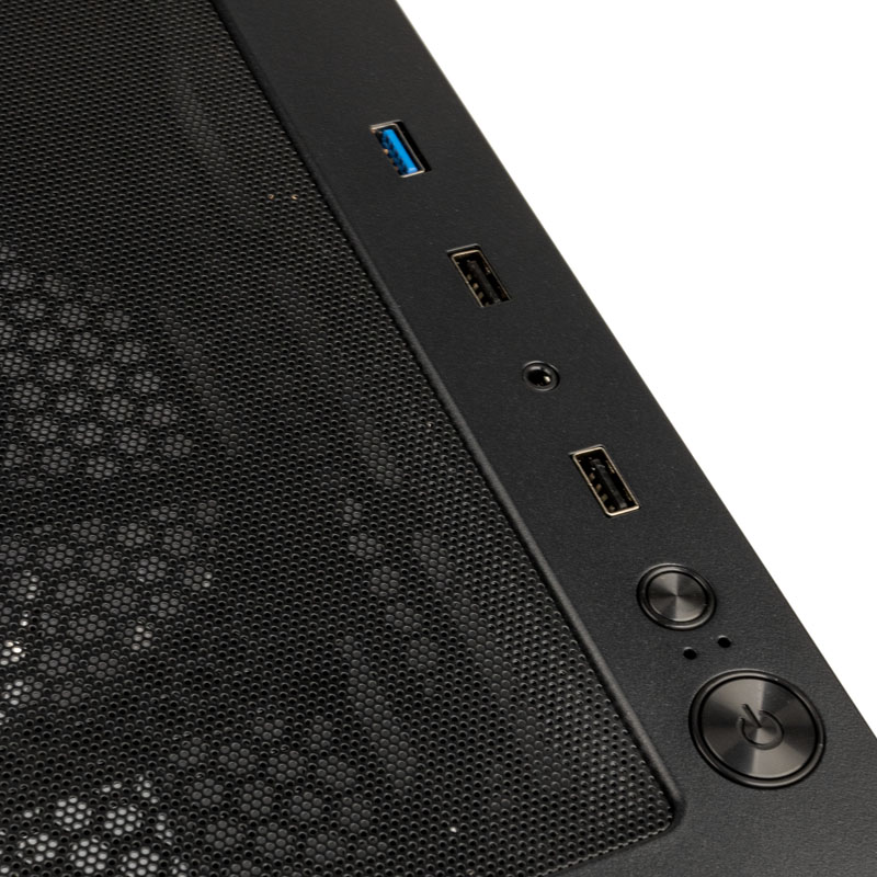 Kolink Observatory MX Mesh ARGB Midi Tower Case – Black/White (with 5 ARGB fans – 2x140mm & 3x120mm)