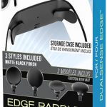 Nyko Edge Paddles For DualSense Edge, Compact Plastic Storage Case, 3 Sets of Replacement Paddles, Matte Black