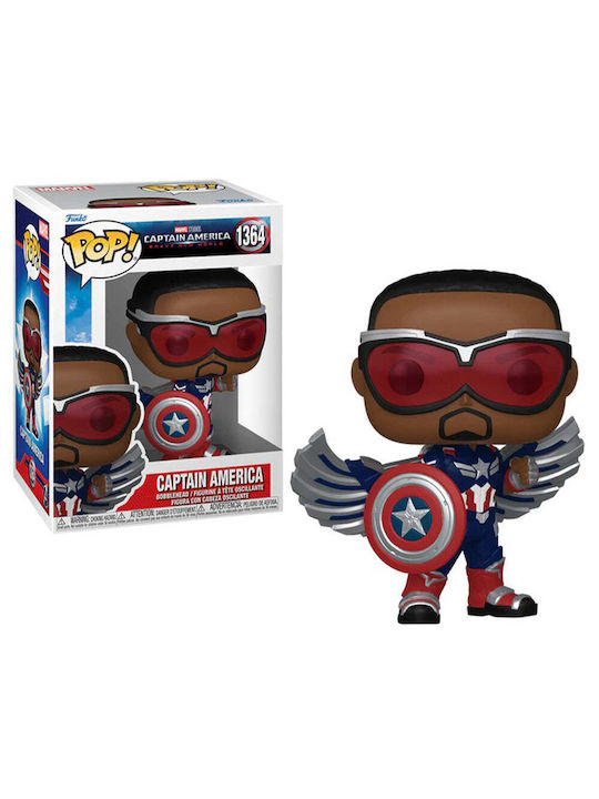Funko Pop! Marvel: Captain America Brave New World #1364 Bobble-Head Vinyl Figure