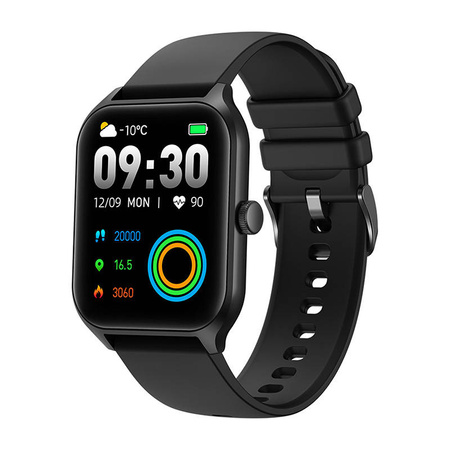 Colmi Smartwatch P60 TFT 1.96" Βηματα,Καρδιακοι Παλμοι,Θερμιδες,Οξυγονο,Υπνο (Μαύρο)