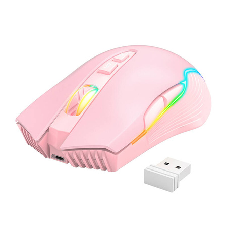 ONIKUMA Ασυρματο Ποντικι CW905 Pink 2.4G Wireless Gaming Mouse 3600DPI