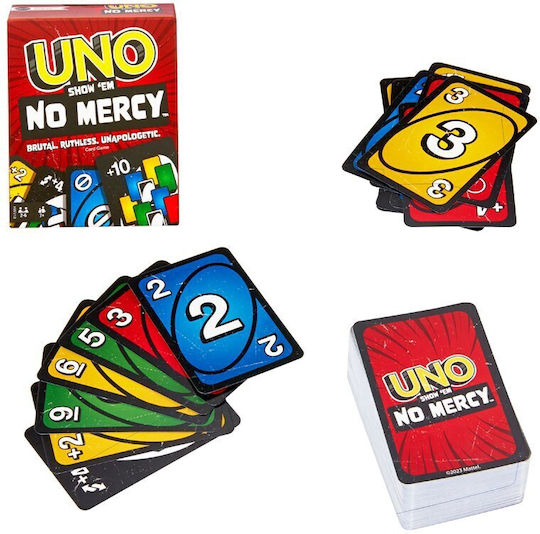 Mattel Επιτραπεζιο Παιχνιδι Uno No Mercy για 2-6 Παίκτες 7+ Ετών (EN) HWV18