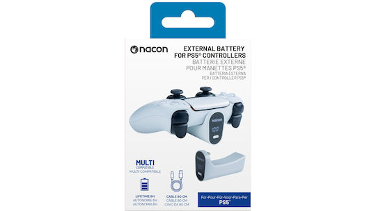 Nacon Εξωτερικη Μπαταρια External Battery for PS5 Controller White