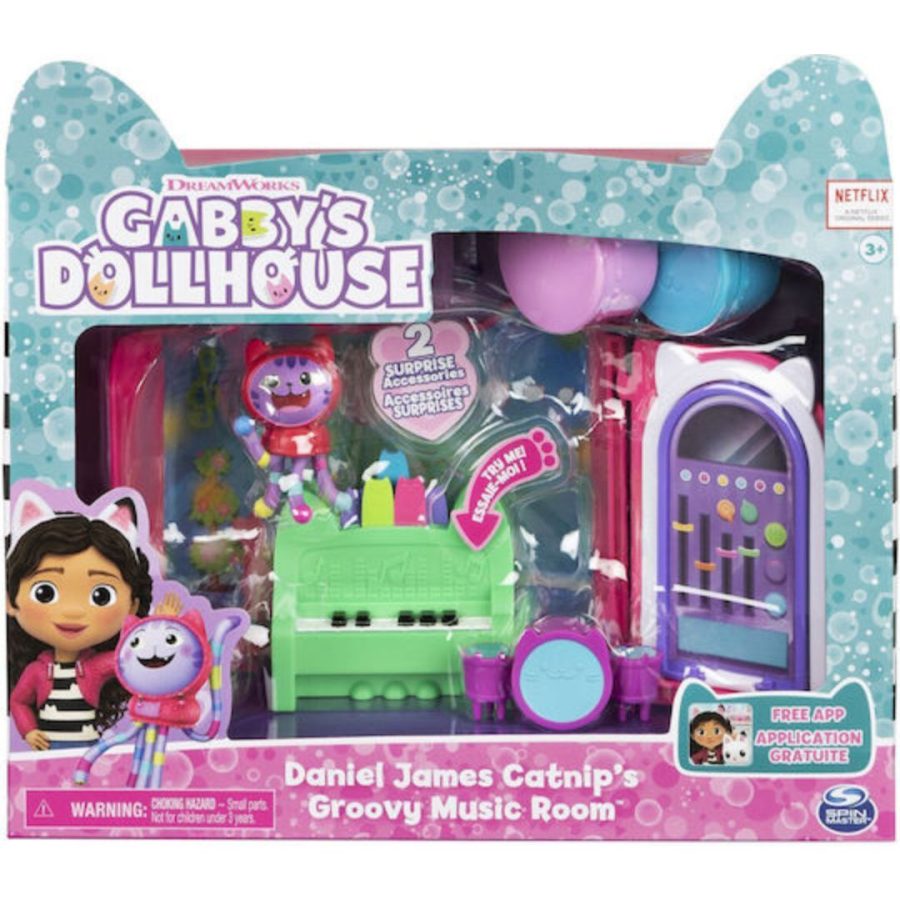 Spin Master Gabbys Dollhouse: Σετ Δωμάτια Κουκλόσπιτου - Μουσικό Δωμάτιο (6065830)