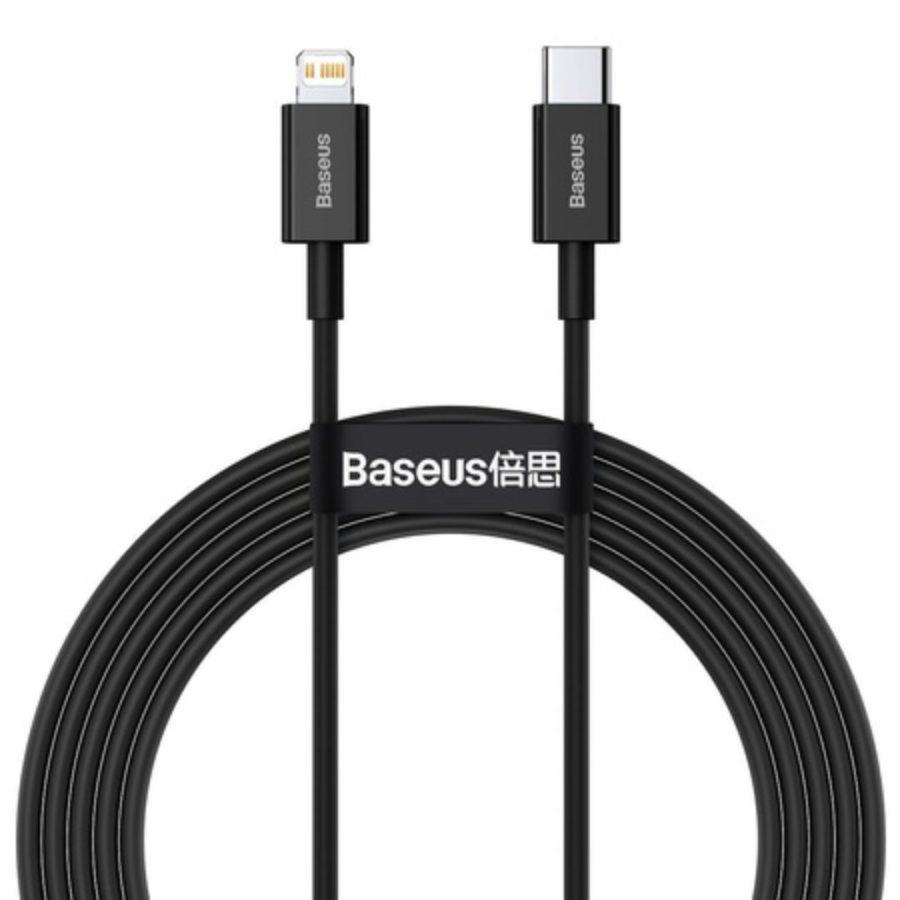 Baseus Καλωδιο Type-C σε Lightning Superior Series, 20W, PD, 2m (Μαύρο)