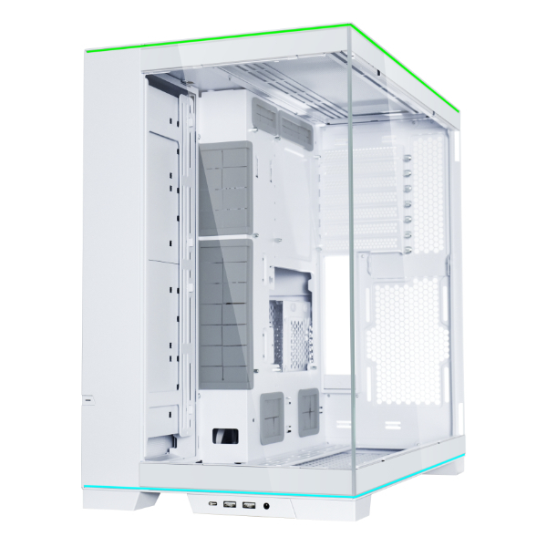 Lian Li O11D EVO RGB White – White EATX(under 280mm)/ATX Columnless Tower PC Case
