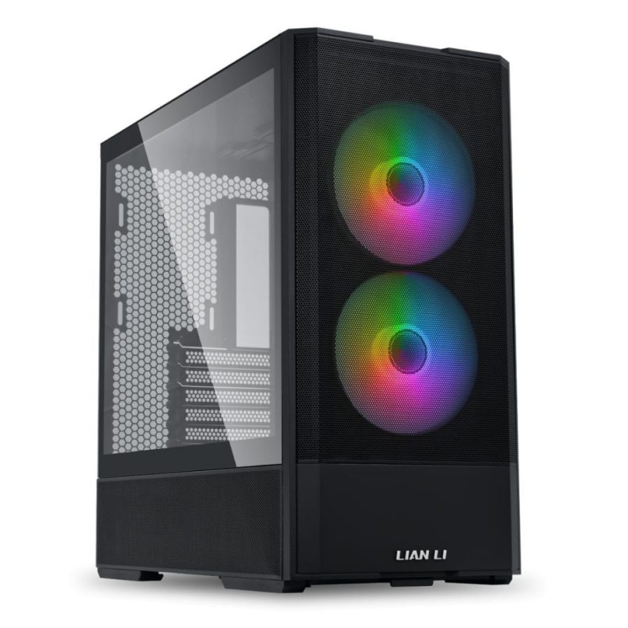 Lian Li LANCOOL 207 Black – ATX PC Case (4 FANS) 2 x front 140 ARGB PWM & 2 bottom 120 PWM reverse