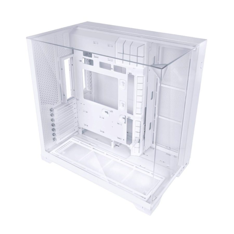 Lian Li O11 Vision Compact White – White EATX(under 280mm)/ATX 2 top panels 360AIO Tower PC Case