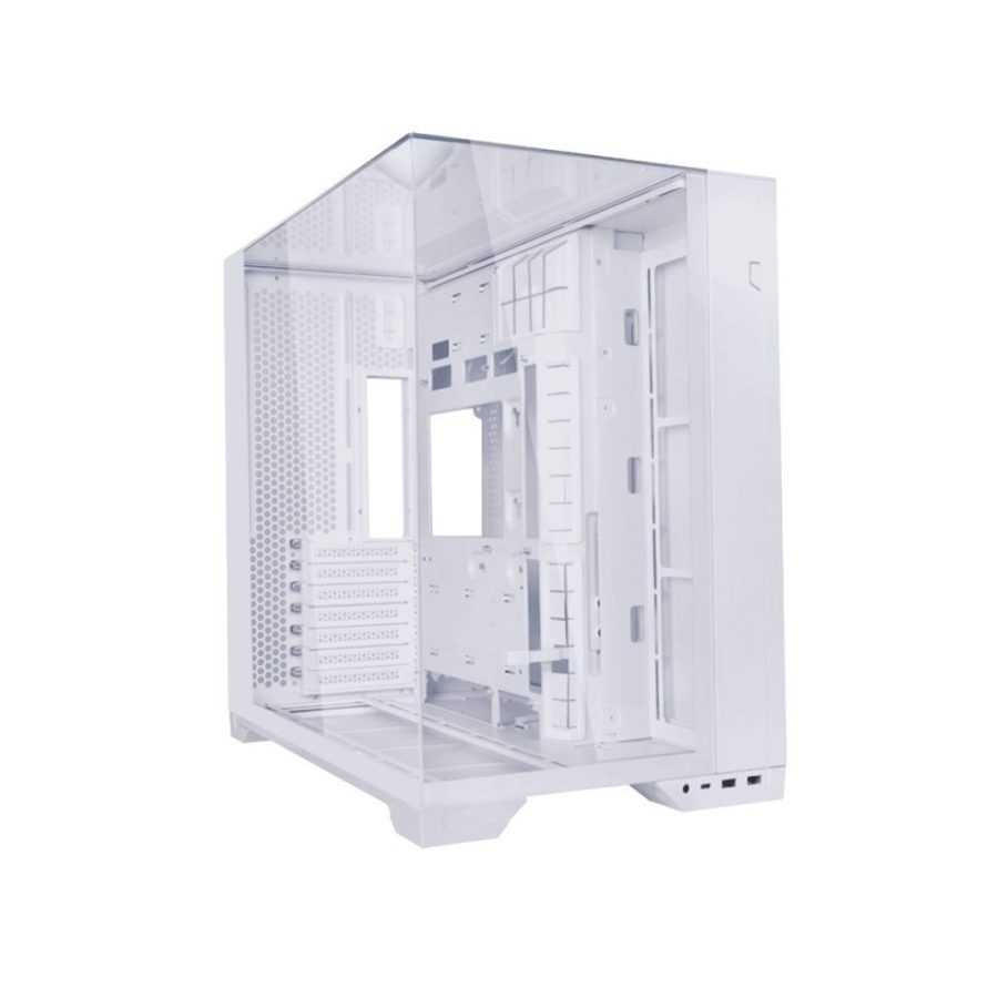 Lian Li O11 Vision Compact White – White EATX(under 280mm)/ATX 2 top panels 360AIO Tower PC Case