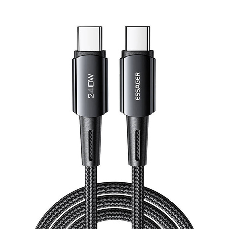 Essager USB-C to USB-C Cable 240W 1m (gray)