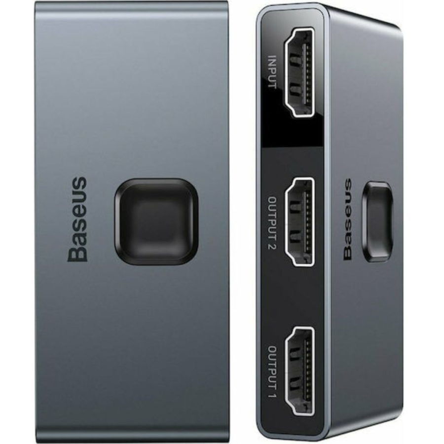 Baseus HUB Matrix HDMI Switcher (2in1 or 1in2) Space Gray (CAHUB-BC0G)