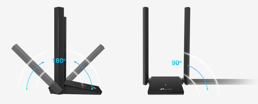 TP-LINK ARCHER T4U PLUS AC1300 Dual Antennas High-Gain Wireless USB Adapter v4