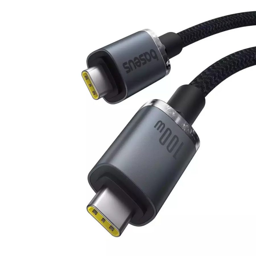 Baseus Fast Charging Cable Crystal Shine USB-C to USB-C 100W 1.5m 20Gb Black (P10318204111-00)