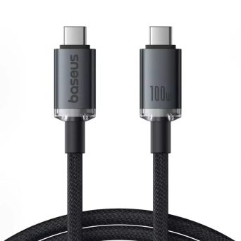 Baseus Fast Charging Cable Crystal Shine USB-C to USB-C 100W 1.5m 20Gb Black (P10318204111-00)