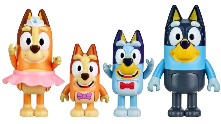 Giochi Preziosi Bluey: Φιγούρα 4 Pack Οικογένεια Solid (BLY38100)