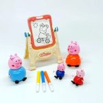 Σετ με 4 Φιγουρες Peppa και Δωρο Μαρκαδοροι και Μικρος Πινακας Ζωγραφικης