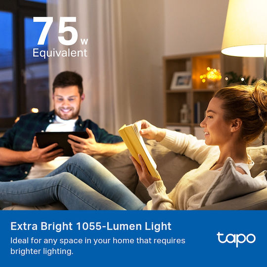 TPLink Smart WiFi Light Bulb, Multicolor LED 8.6W για Ντουί E27 RGBW 1055lm (TAPO L535E)
