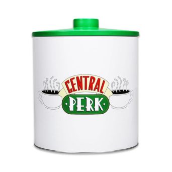 Friends and Central Perk logos Brass Pot Μπισκοτιέρα Μεταλλική (8x12x16 cm)