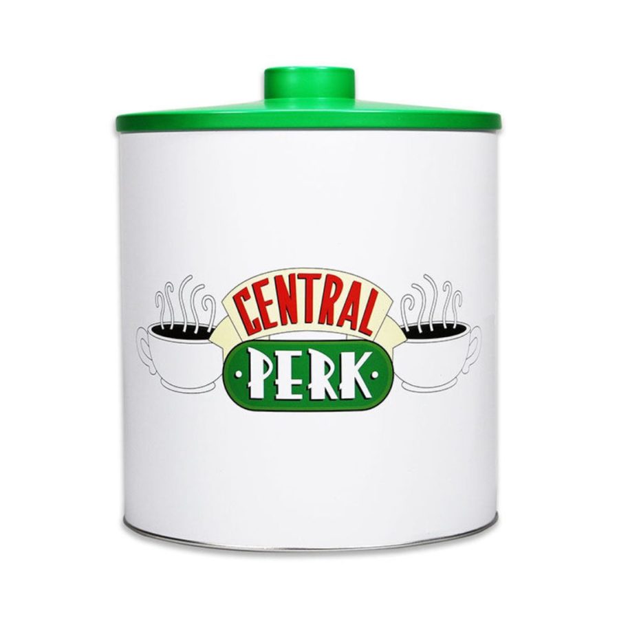 Friends and Central Perk logos Brass Pot Μπισκοτιέρα Μεταλλική (8x12x16 cm)