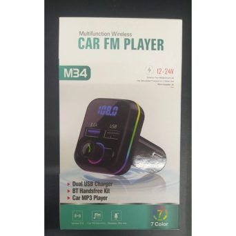 Leewello Car FM Player Transmitter 12-24V, Dual USB Charger,BT Handsfree, Car MP3 Player (LW-209)