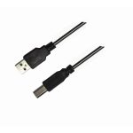 Καλώδιο USB 2.0 σε USB-B M/M Aculine   (USB-005) 3m Μαύρο
