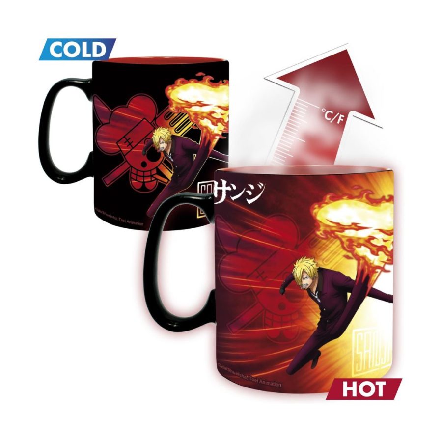 Abysse Κουπα One Piece - Mug Heat Change - 460Ml - Zoro & Sanji (ABYMUGA580)
