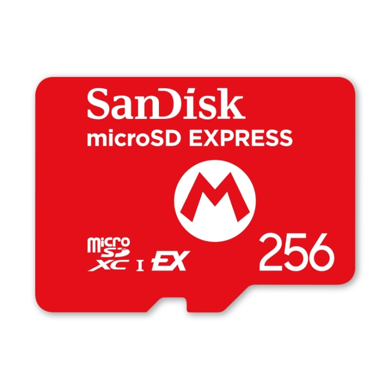 Sandisk Nintendo Switch 2 Mario Logo microSDXC 256GB