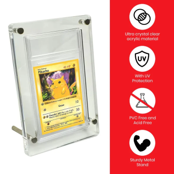 EVORETRO - Acrylic case Pokemon graded card stand acrylic protector 3.0mm