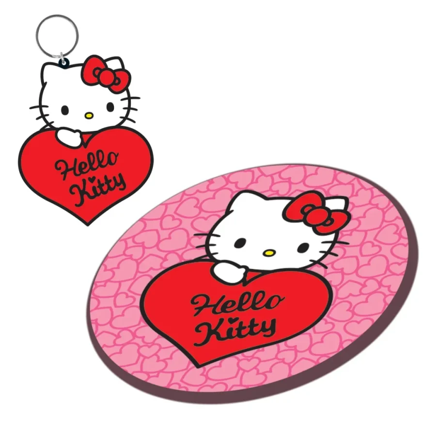 Pyramid HELLO KITTY Κουπα 315ml και Δωρο Μπρελοκ - My Haert - Gift Set