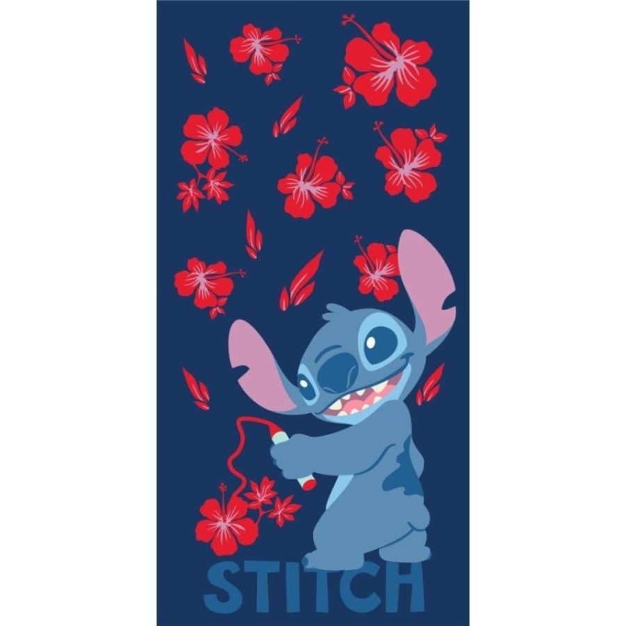 AyMax Πετσετα DISNEY - Stitch "Red Flowers" - Beach Towel 90x170cm