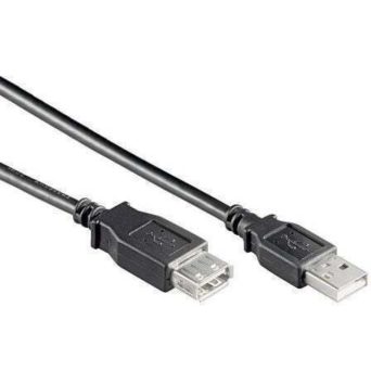 GOOBAY καλώδιο προέκτασης USB 93599, αρσενικό σε θηλυκό, 1.8m, μαύρο