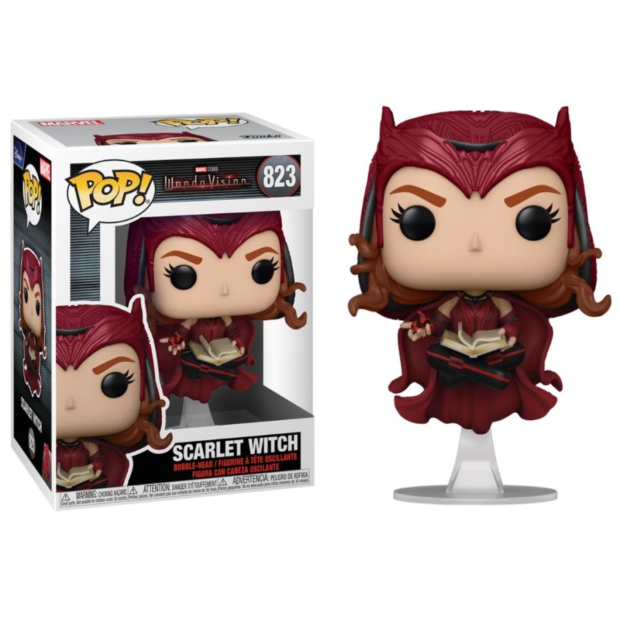 Funko Pop! Marvel: WandaVision Scarlet Witch Bobble-Head #823 Figure