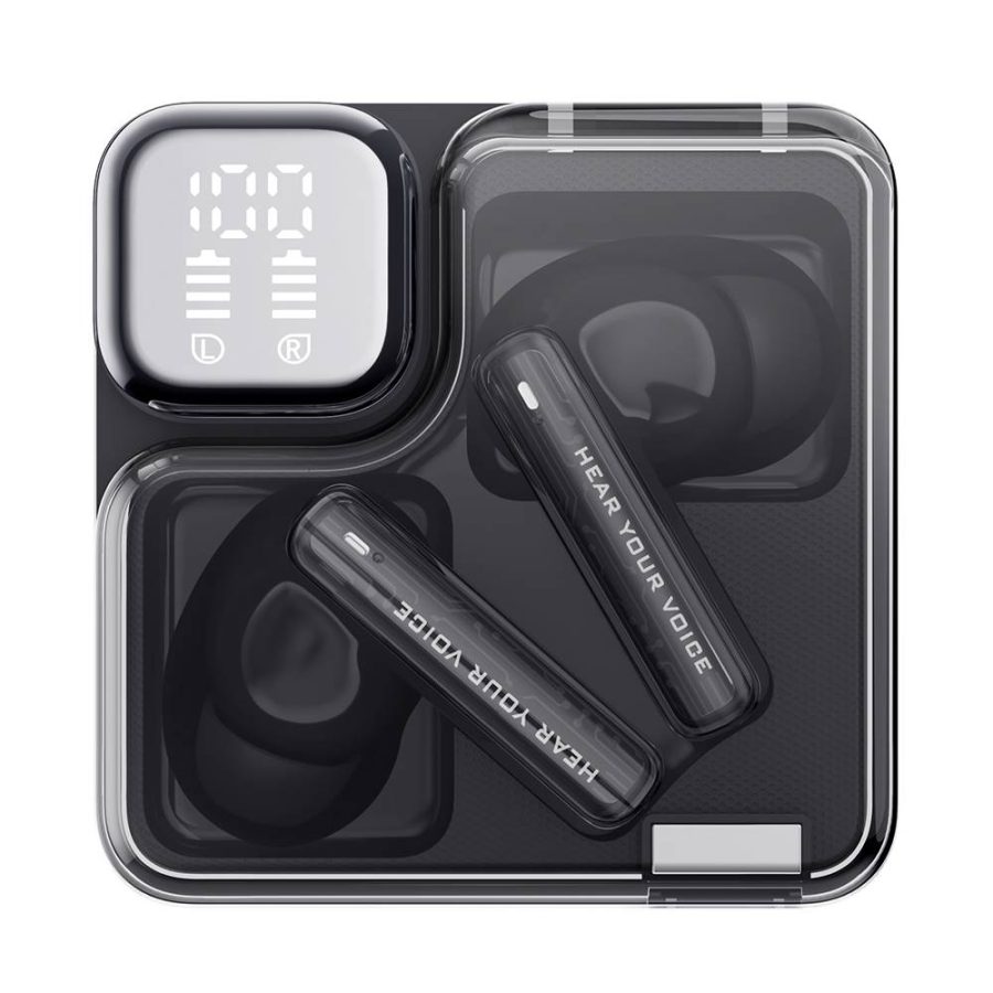 QCY Melobuds Neo Black – TWS BT Earbuds with LED Display, Dual Connection, Anti-air calls 7h
