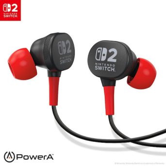 PowerA Nintendo Switch 2 Wired Earbuds Black