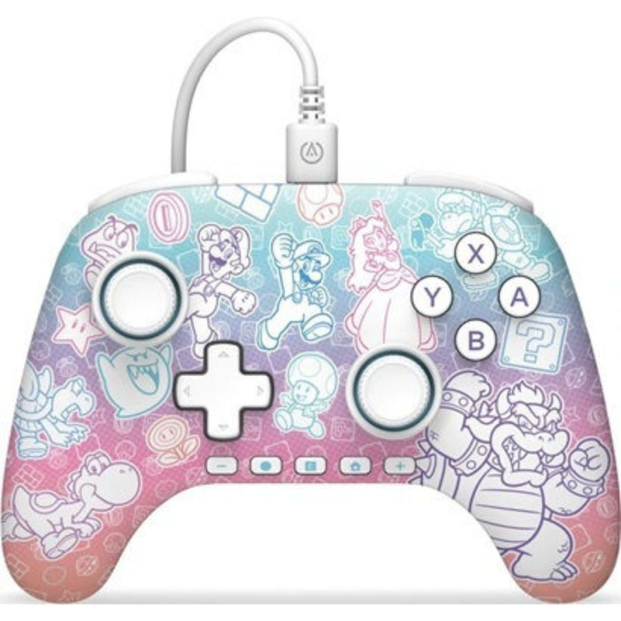 PowerA Advanced Wired Controller Mario Mushroom Kingdom