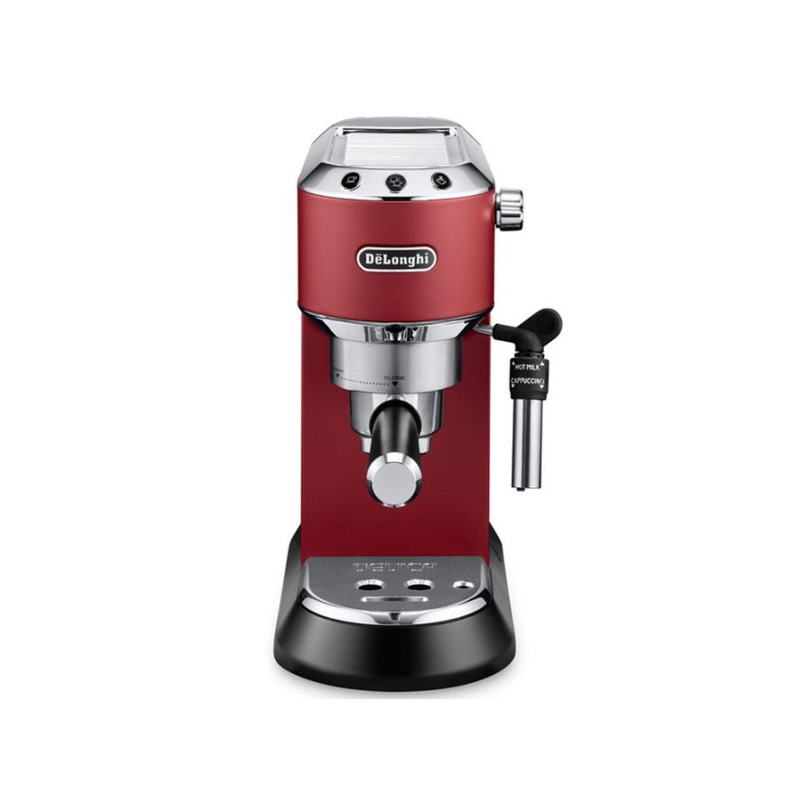 Delonghi Dedica Pump Αυτόματη Μηχανή Espresso 1300W Πίεσης 15bar Κόκκινη (EC 685.R)