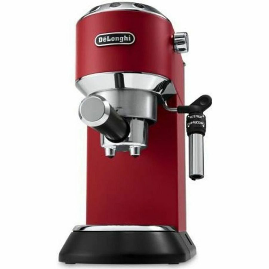 Delonghi Dedica Pump Αυτόματη Μηχανή Espresso 1300W Πίεσης 15bar Κόκκινη (EC 685.R)