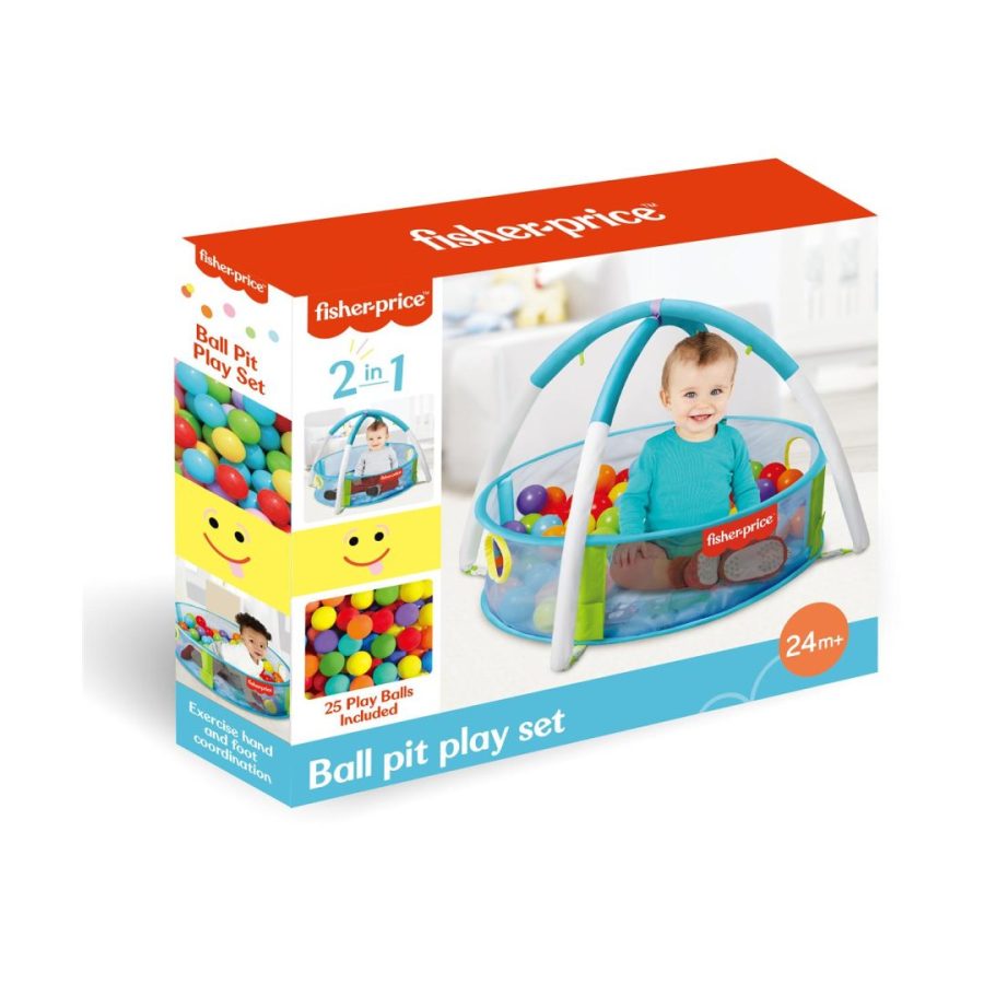 Fisher-Price Παιδικες Μπαλες Baby Ball Pit 25pcs Ocean Ball Inside (F0319R)