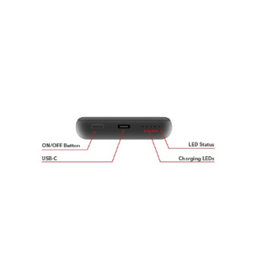 PowerBank Verbatim Charge 'n' Go Magnetic Wireless Power Bank 10000 mAh Black