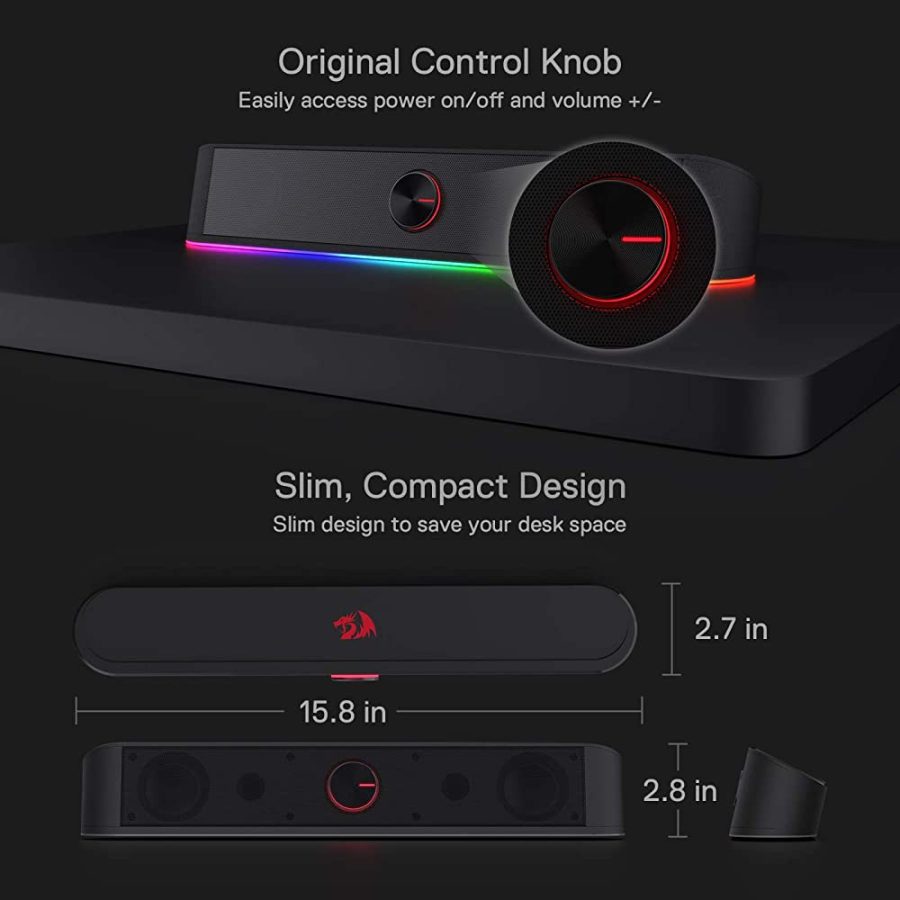 Gaming Soundbar Redragon Adiemus GS560 RGB 6W