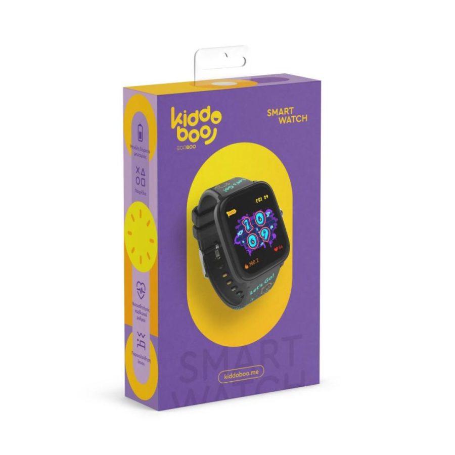 Kiddoboo Παιδικό Smartwatch 2.0 Black (KB019C2BLK)