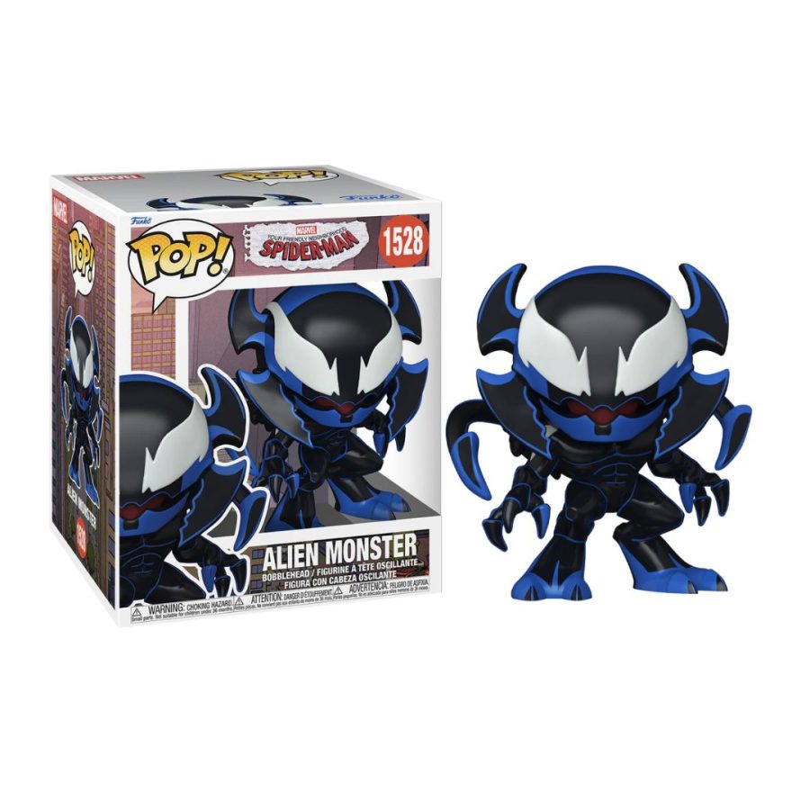 Funko Pop! Super: Friendly Neighborhood Spider-Man - Alien Monster #1528 Figure