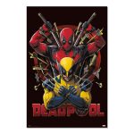 Grupo Erik Αφίσα DEADPOOL and WOLVERINE - Fight - Poster 61 x 91cm