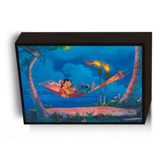 Pyramid Φωτιζομενος Πίνακας LILO and STITCH - Hammcock - Light Canvas 30x40 Cm