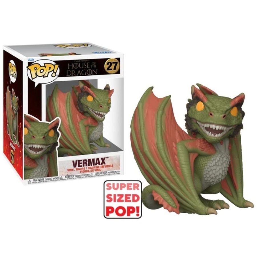 Funko Pop! Television: House of the Dragon - Vermax 27 Super-sized 6" Figure