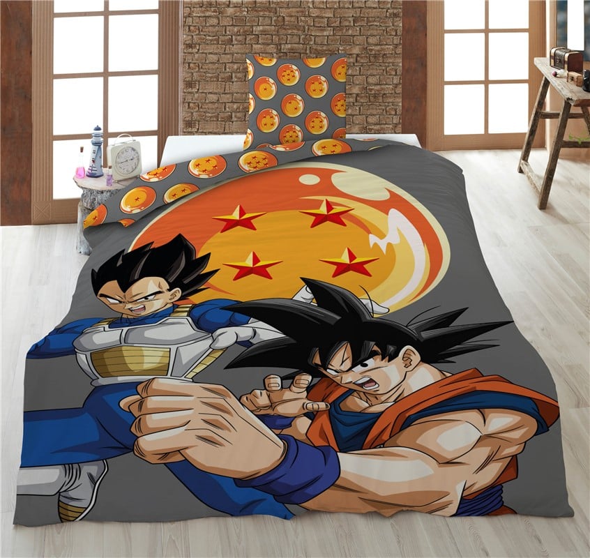 AyMax Παπλωματοθηκη Dragon Ball Z Goku ανδ Vegeta Duvet Cover 140x200cm + 65x65cm