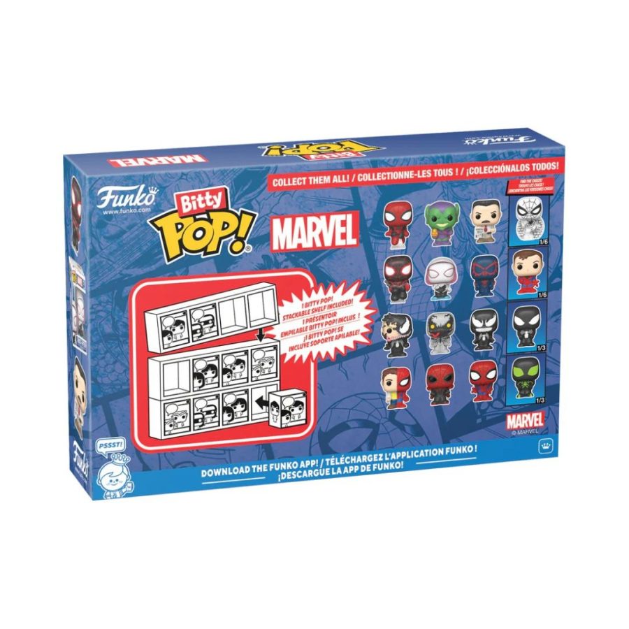Funko Bitty Pop! 4-Pack: Spider-Man - Venom, Anti-Venom, She-Venom, Spider-Man Figures
