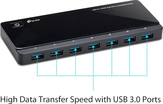 TPLINK Usb Hub UH720 USB 3.0 7-PortHub with 2 Charging Ports (UH720) Version 4.0