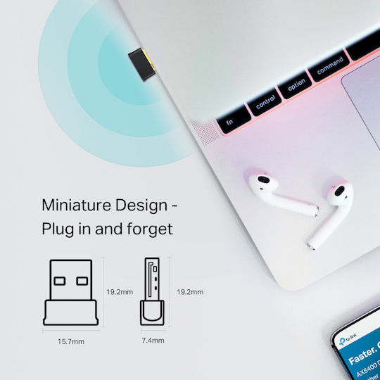 TP-Link AC600 Nano Dual Band Wi-Fi Bluetooth 4.2 USB Adapter (ARCHER T2UB NANO)